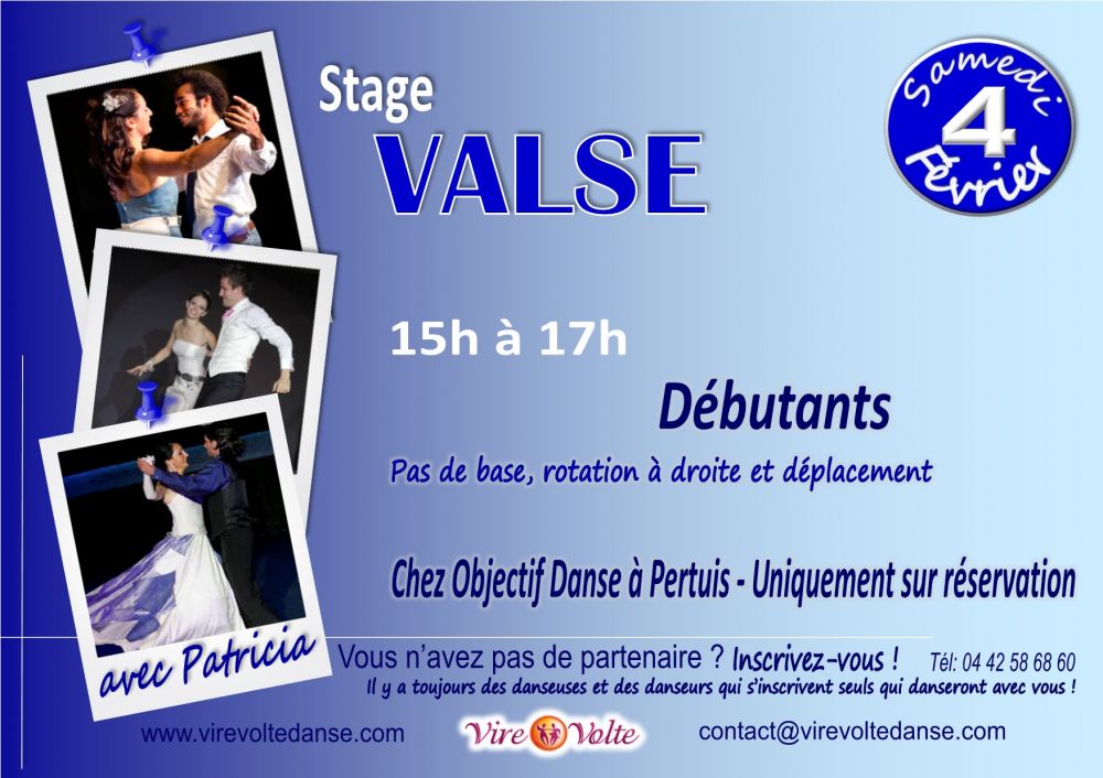 Stage de Valse Viennoise Ouverture de Bal à Pertuis (84)